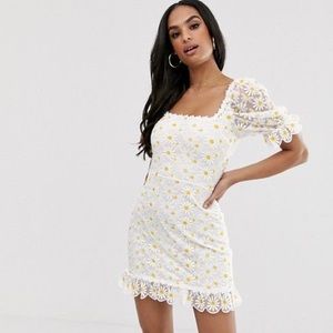 🍋 Brulee Daisy Mini Dress in Daisy